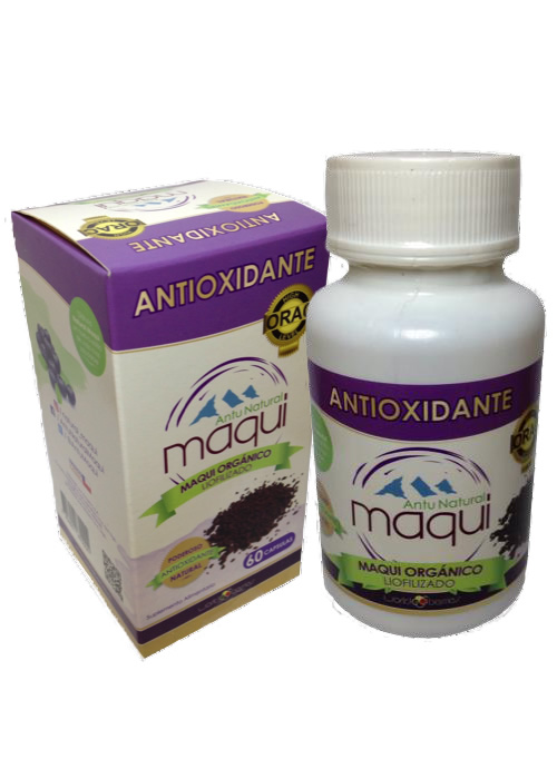 Maqui Liofilizado frasco de 60 cápsulas | Antu Natural Maqui Maqui Liofilizado frasco de 60 cápsulas | Antu Natural Maqui